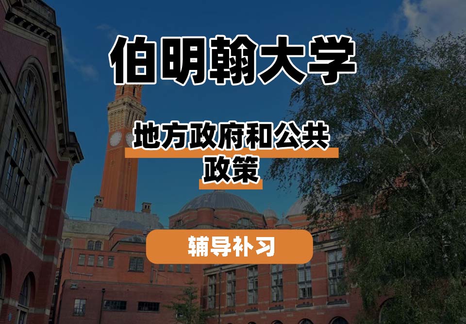 伯明翰大学UOB伯大地方政府和公共政策辅导补习补课
