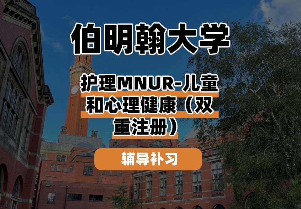 伯明翰大学UOB伯大护理儿童和心理健康辅导补习补课