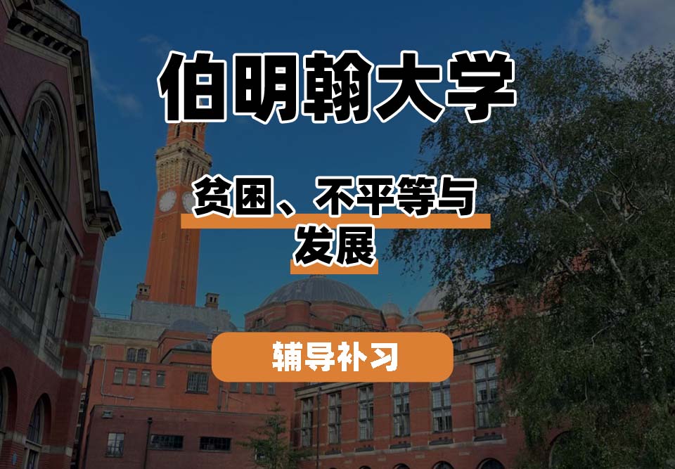 伯明翰大学UOB伯大贫困、不平等与发展辅导补习补课