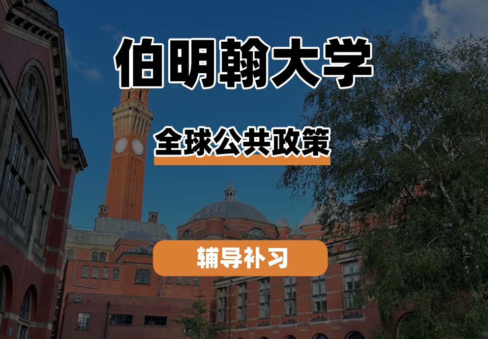 伯明翰大学UOB伯大全球公共政策辅导补习补课