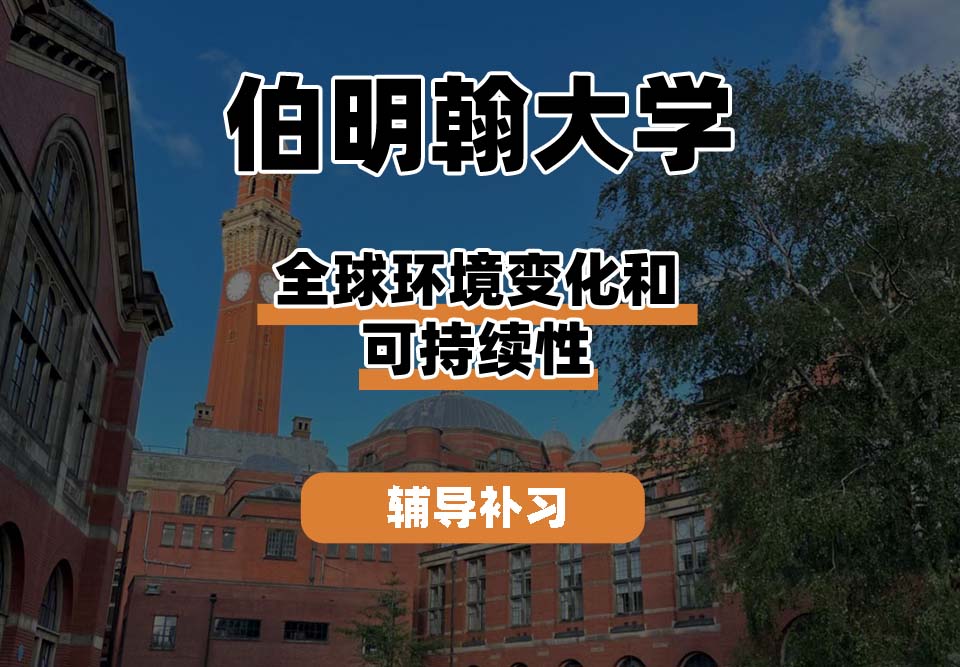 伯明翰大学UOB伯大全球环境变化和可持续性辅导补习补课