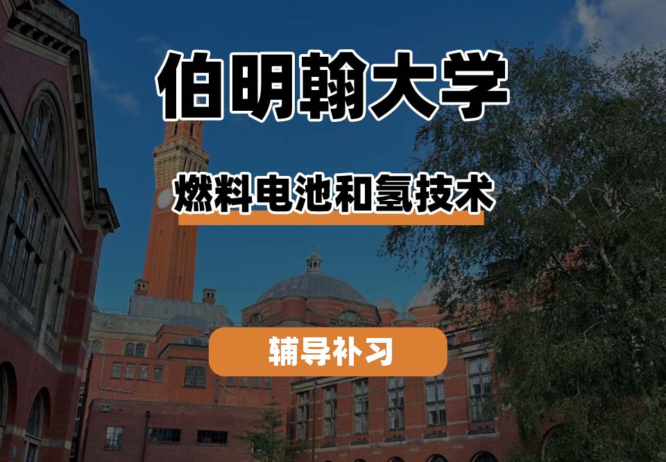 伯明翰大学UOB伯大燃料电池和氢技术辅导补习补课