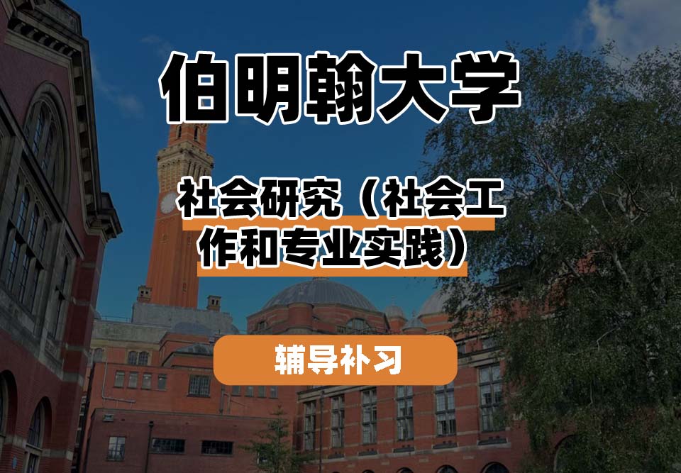 伯明翰大学UOB伯大社会研究（社会工作和专业实践）辅导补习补课