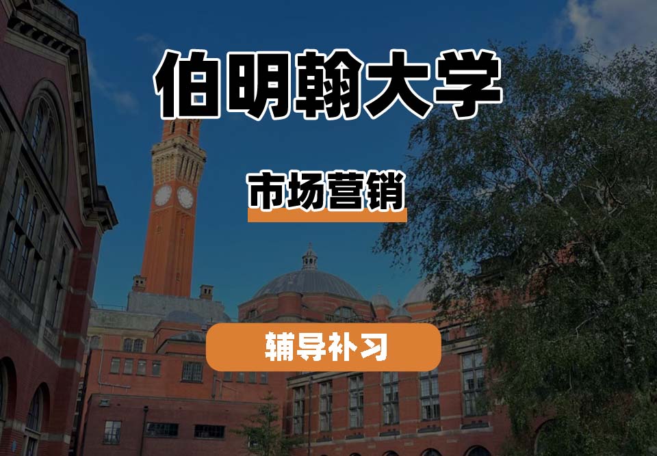 伯明翰大学UOB伯大市场营销辅导补习补课