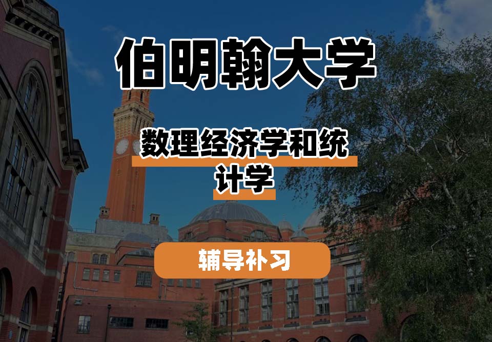 伯明翰大学UOB伯大数理经济学和统计学辅导补习补课
