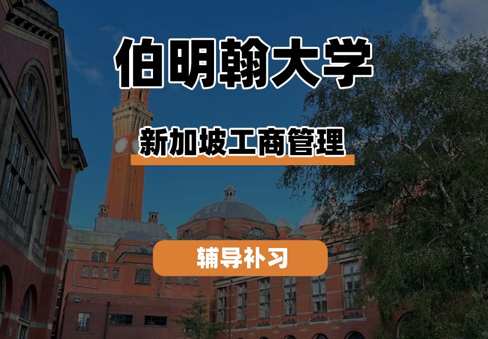 伯明翰大学UOB伯大新加坡工商管理辅导补习补课