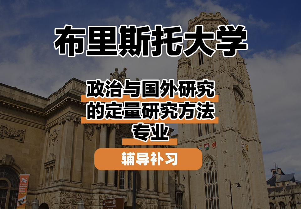 布里斯托大学Bristol布大政治与国外研究的定量研究方法辅导补习补课