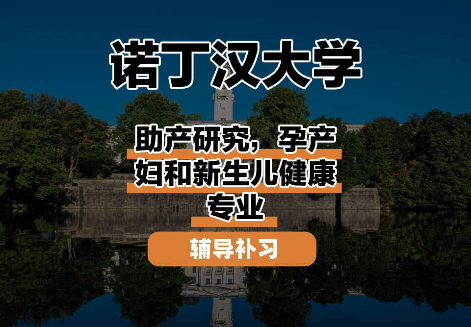诺丁汉大学UoN诺大助产研究，孕产妇和新生儿健康辅导补习补课