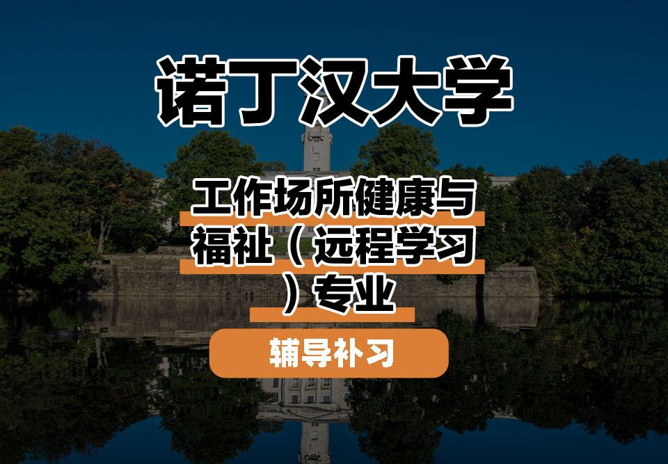 诺丁汉大学UoN诺大工作场所健康与福祉（远程学习）辅导补习补课