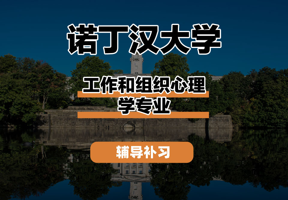 诺丁汉大学UoN诺大工作和组织心理学辅导补习补课