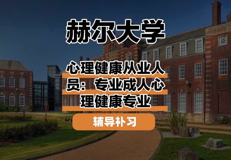 赫尔大学HULL心理健康从业人员：专业成人心理健康辅导补习补课
