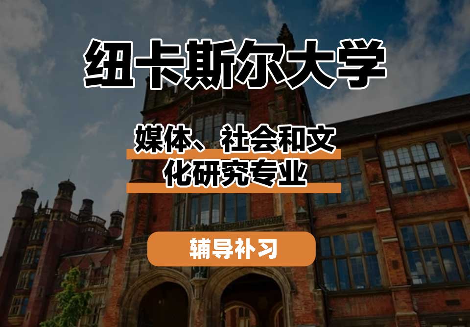 纽卡斯尔大学NCL纽大媒体、社会和文化研究辅导补习补课