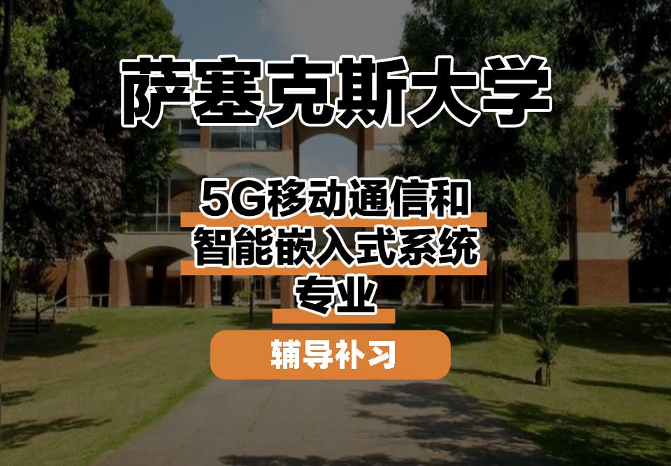 萨塞克斯大学Sussex萨大5G移动通信和智能嵌入式系统辅导补习补课