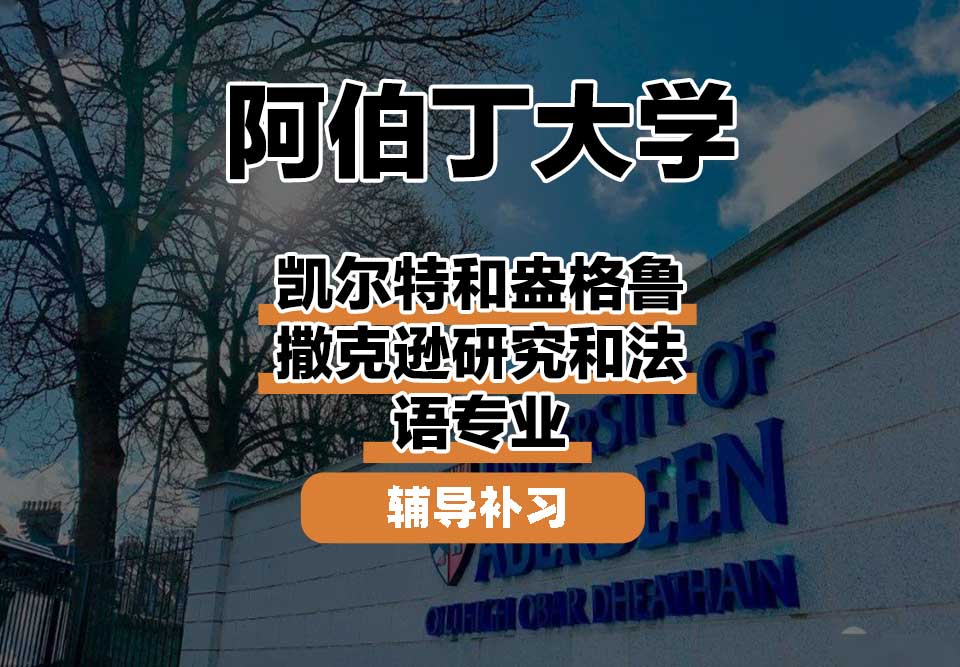 阿伯丁大学ABDN凯尔特和盎格鲁撒克逊研究和法语辅导补习补课