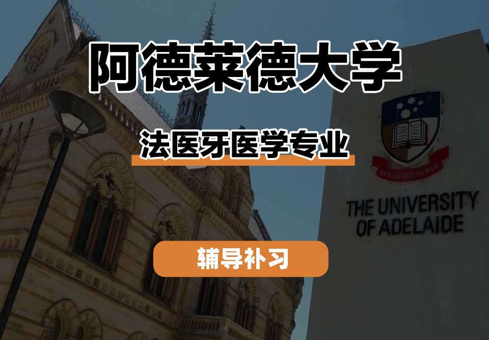 阿德莱德大学ADELAIDE阿大法医牙医学辅导补习补课