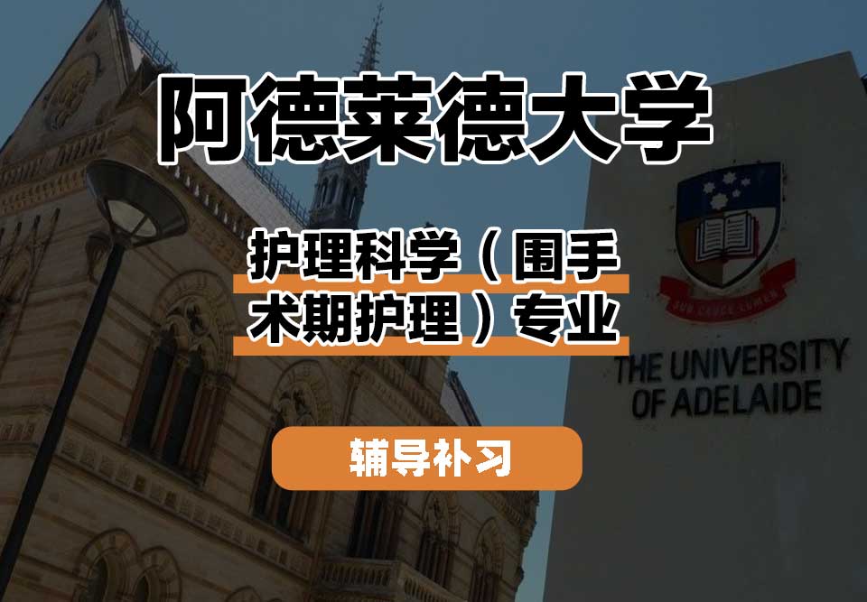 阿德莱德大学ADELAIDE阿大护理科学（围手术期护理）辅导补习补课
