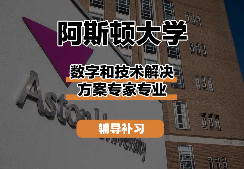 阿斯顿大学Aston数字和技术解决方案专家辅导补习补课