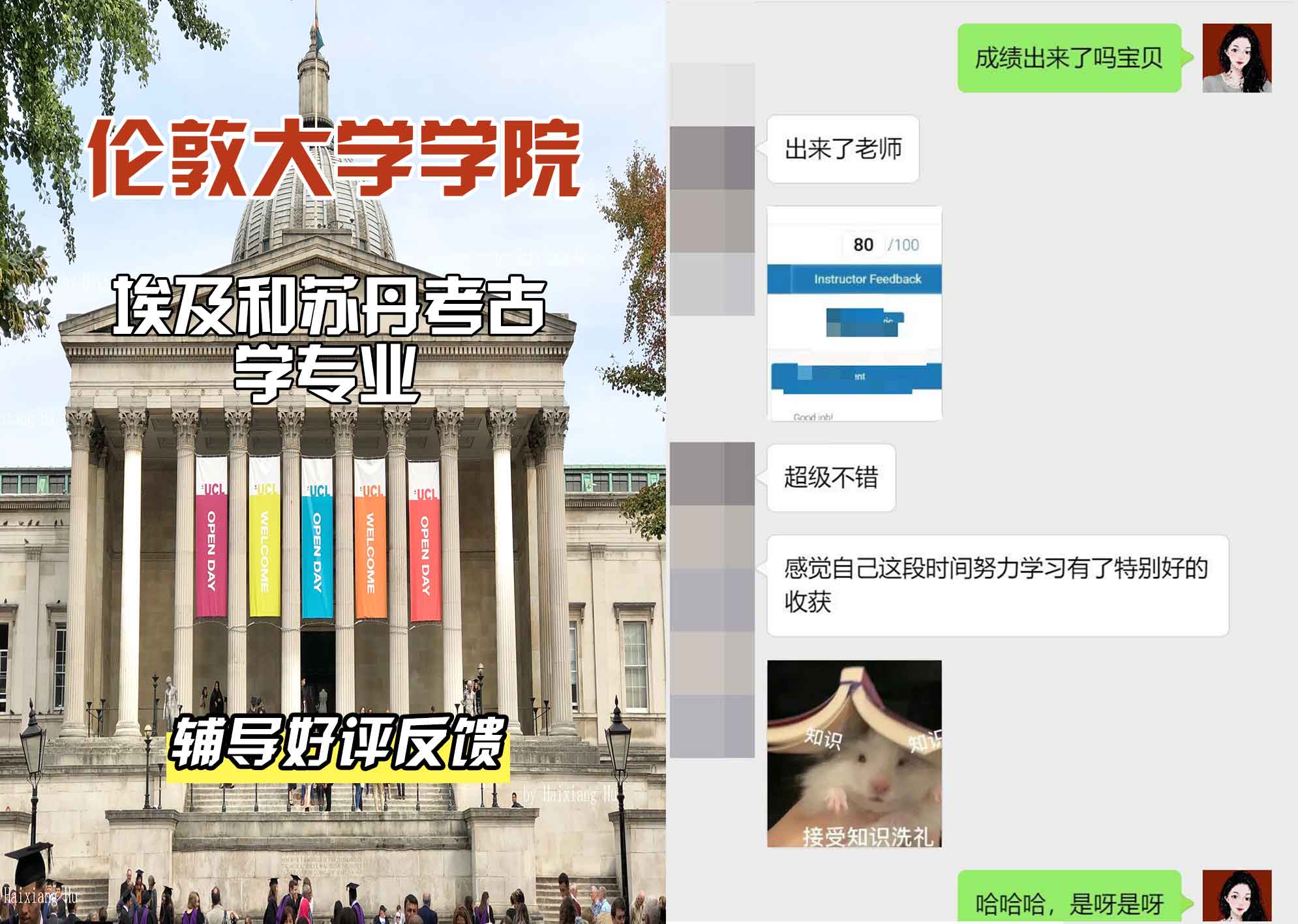 伦敦大学学院UCL埃及和苏丹考古学辅导好评反馈