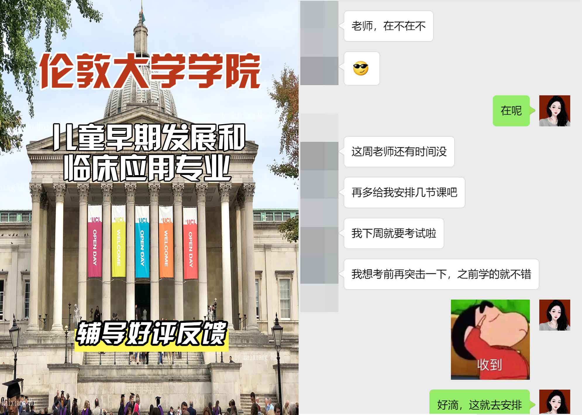 伦敦大学学院UCL儿童早期发展和临床应用辅导好评反馈