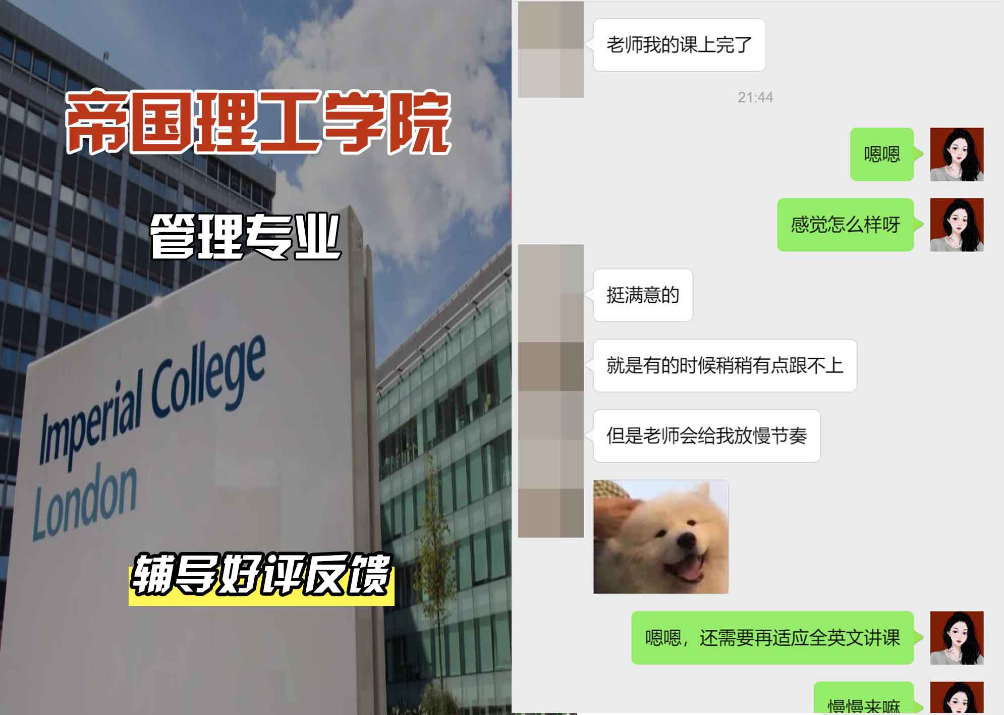 帝国理工IC全日制MBA辅导好评反馈