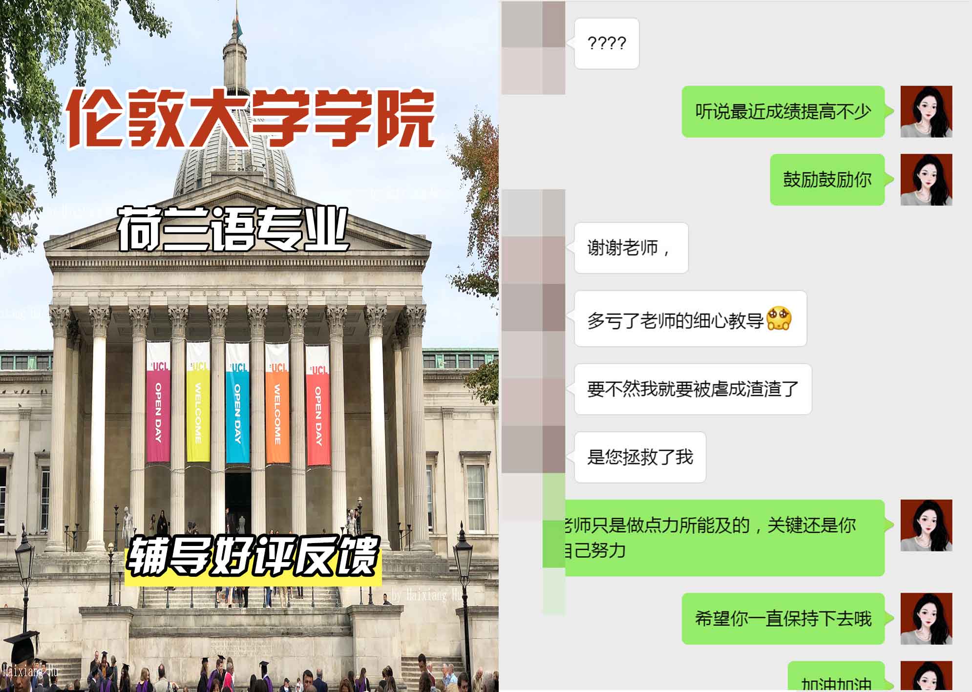 伦敦大学学院UCL荷兰语辅导好评反馈