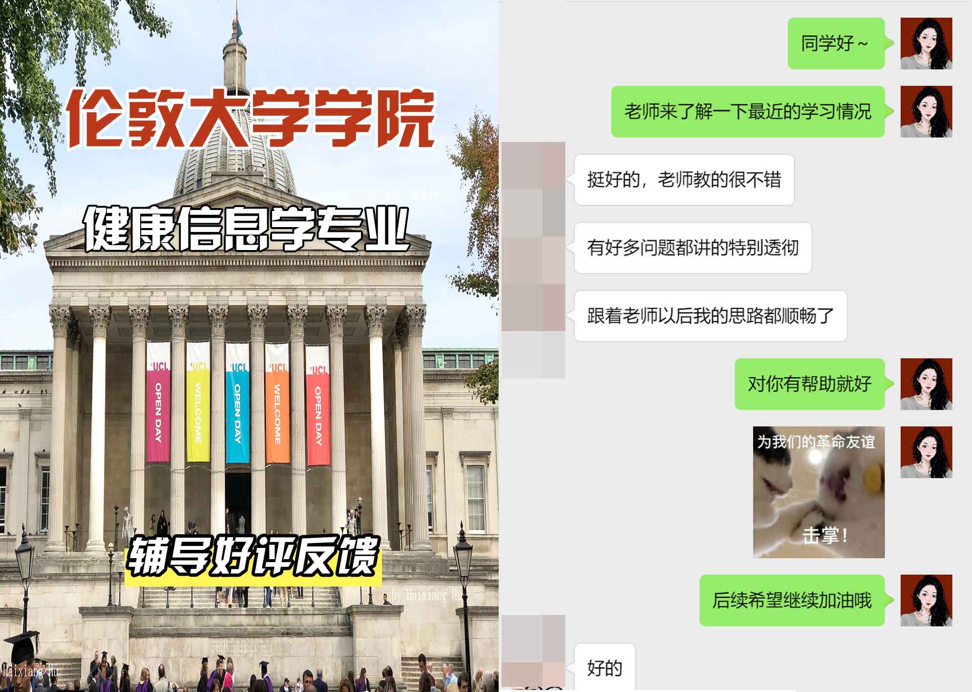 伦敦大学学院UCL健康信息学辅导好评反馈