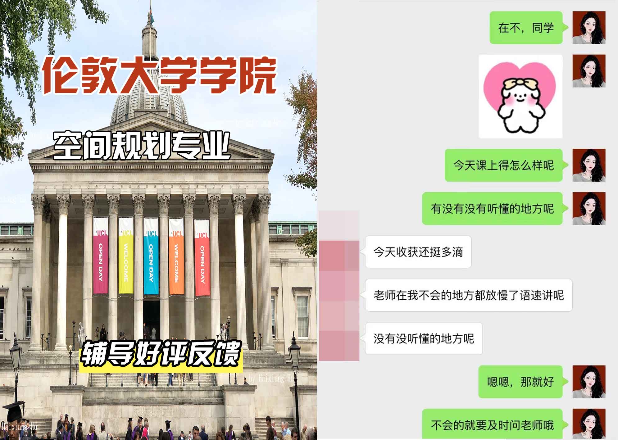 伦敦大学学院UCL空间规划辅导好评反馈