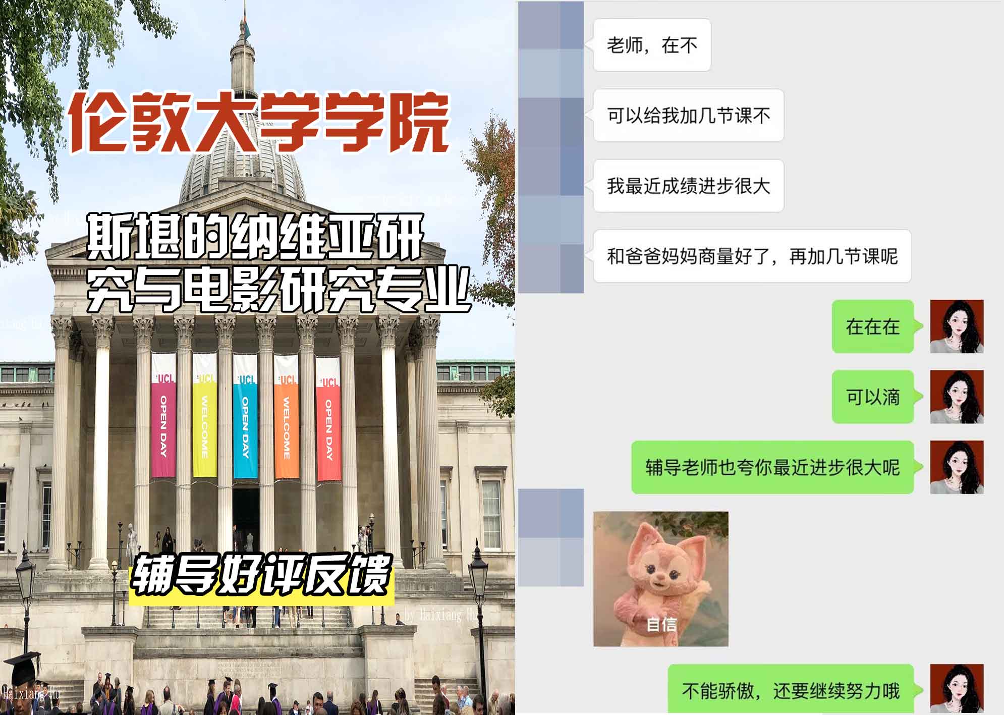 伦敦大学学院UCL斯堪的纳维亚研究与电影研究辅导好评反馈