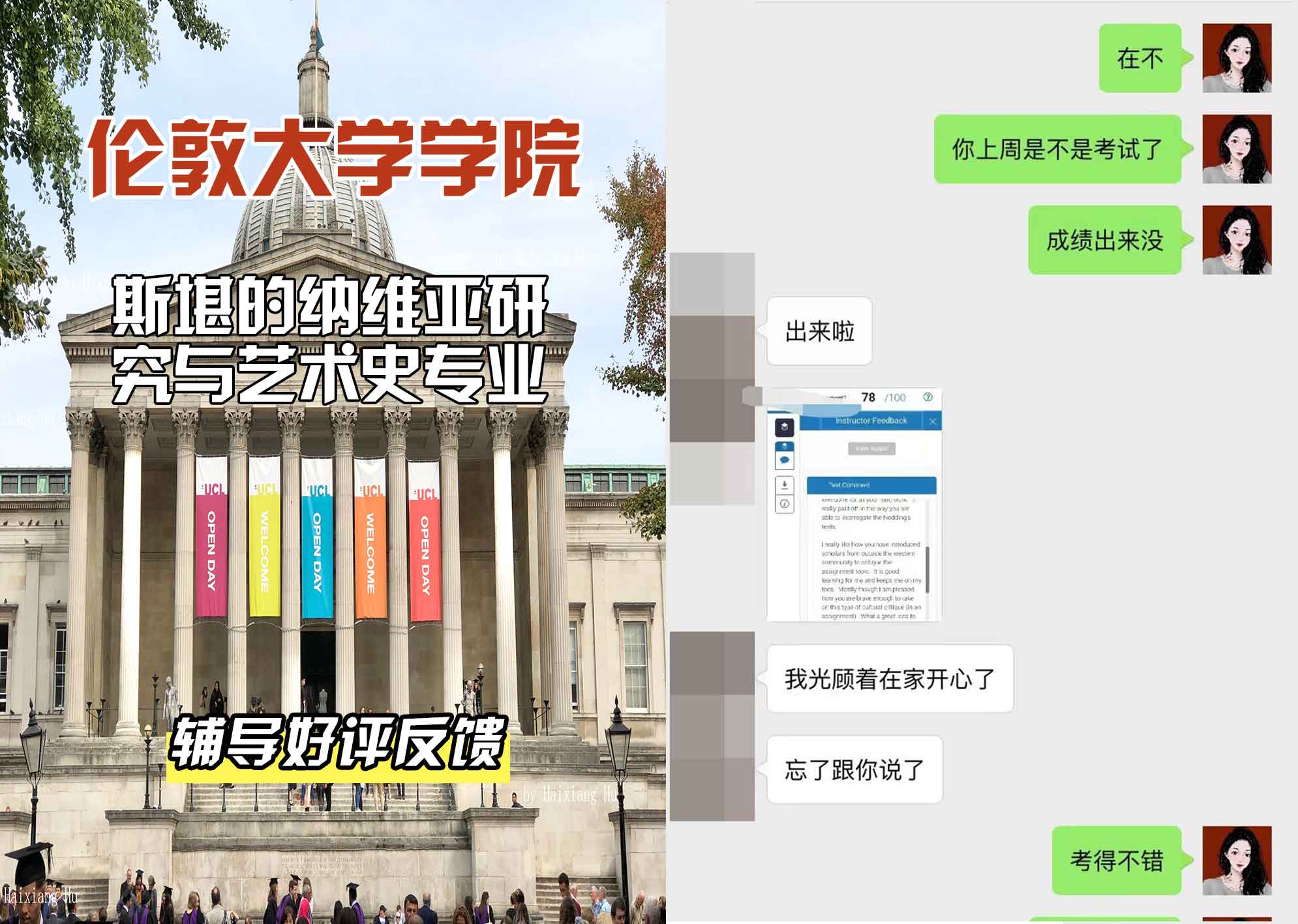 伦敦大学学院UCL斯堪的纳维亚研究与艺术史辅导好评反馈