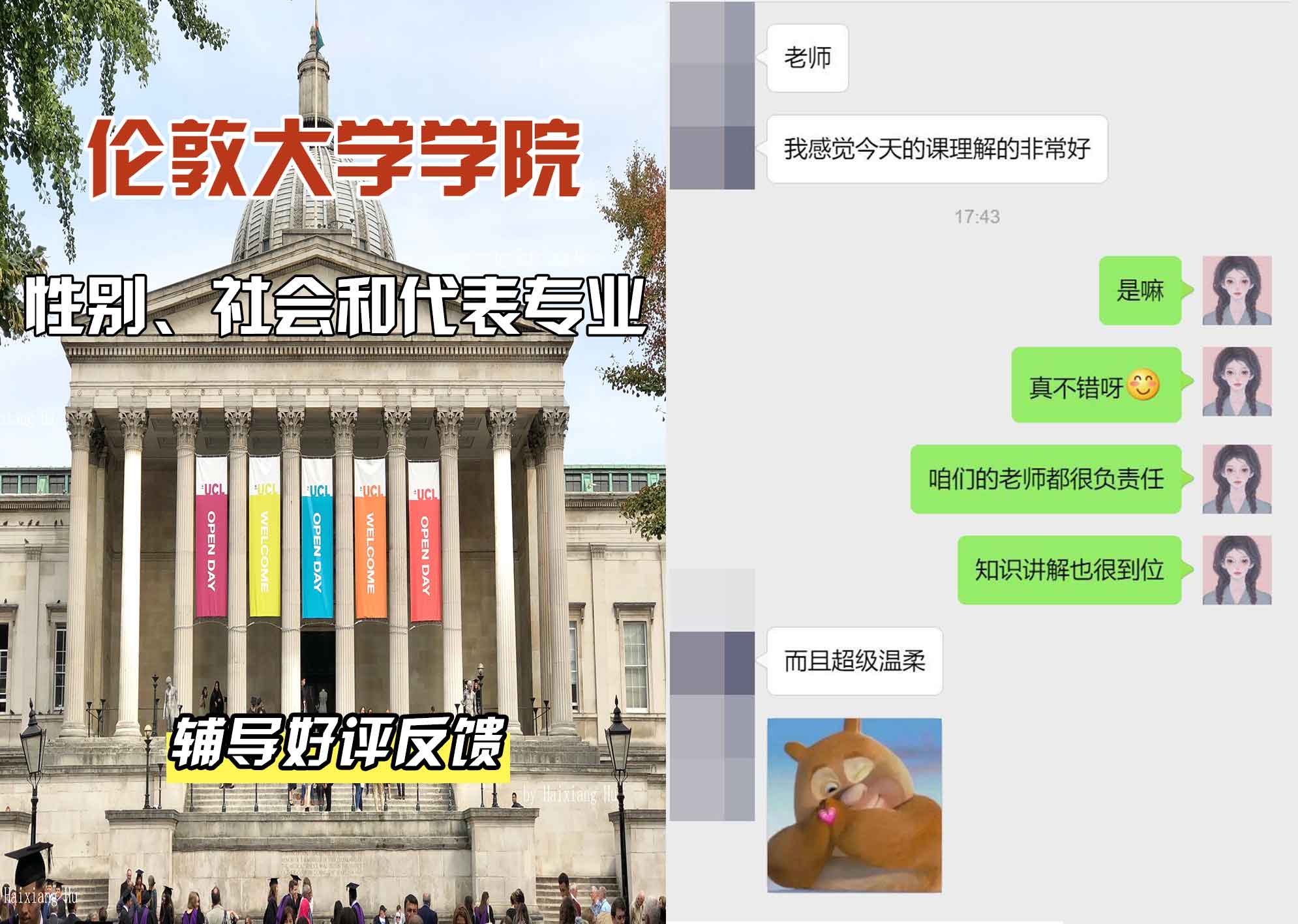 伦敦大学学院UCL性别、社会和代表辅导好评反馈