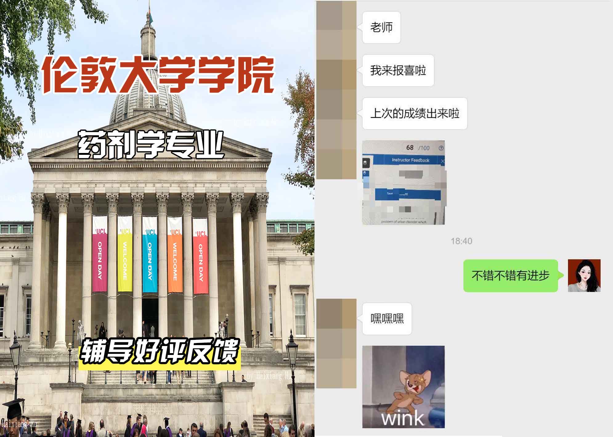 伦敦大学学院UCL药剂学辅导好评反馈