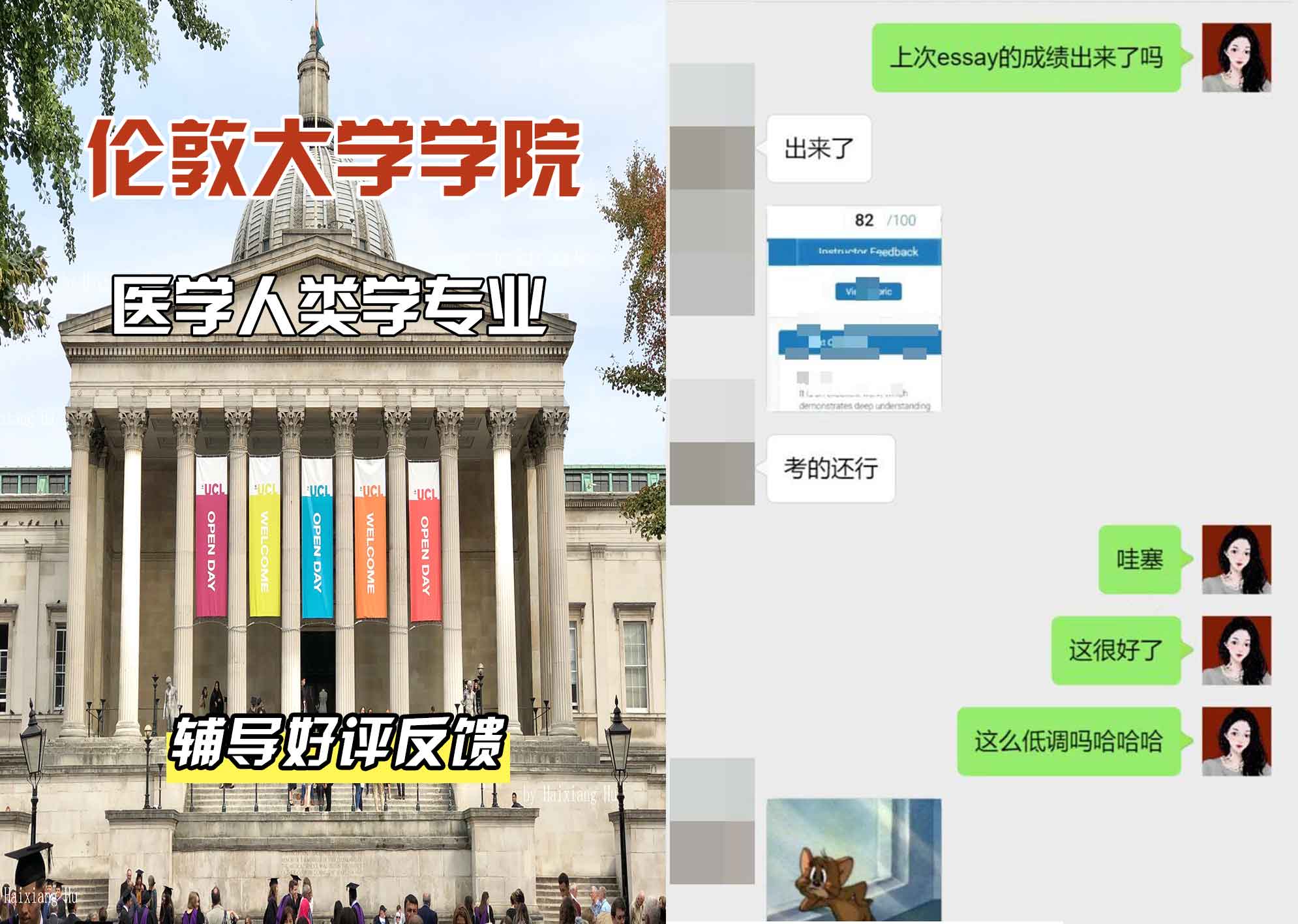 伦敦大学学院UCL医学人类学辅导好评反馈