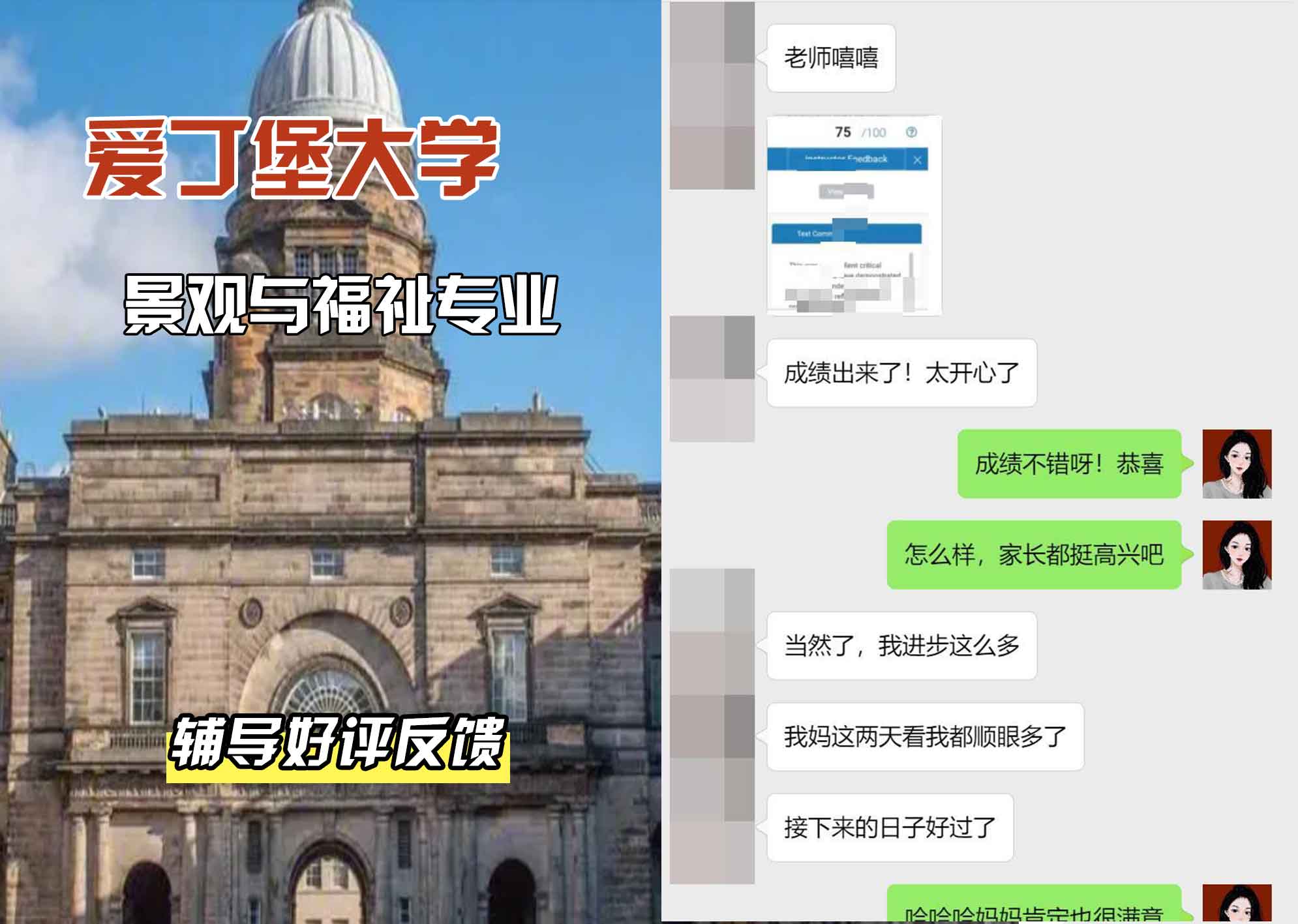爱丁堡大学爱大景观与福祉辅导好评反馈