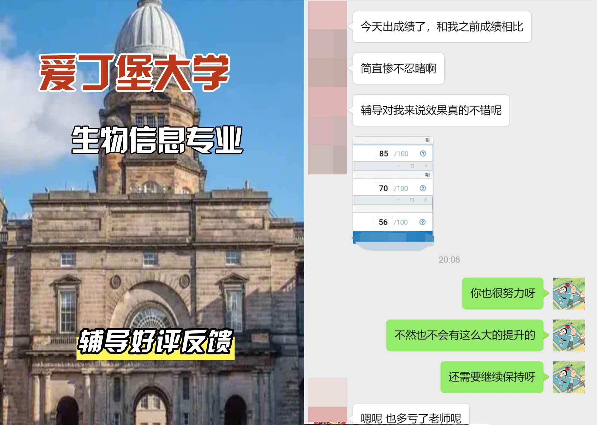 爱丁堡大学爱大生物信息辅导好评反馈
