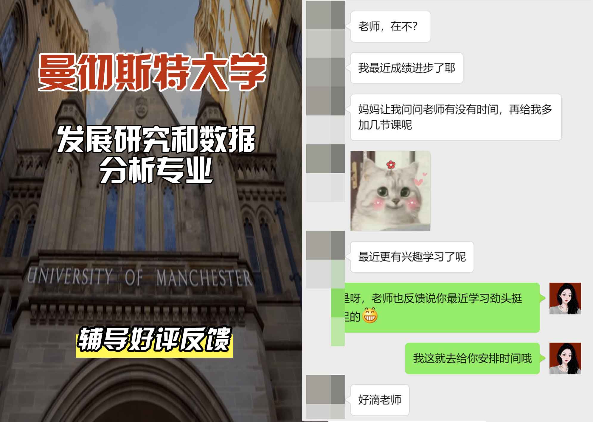 曼彻斯特大学曼大发展研究和数据分析辅导好评反馈