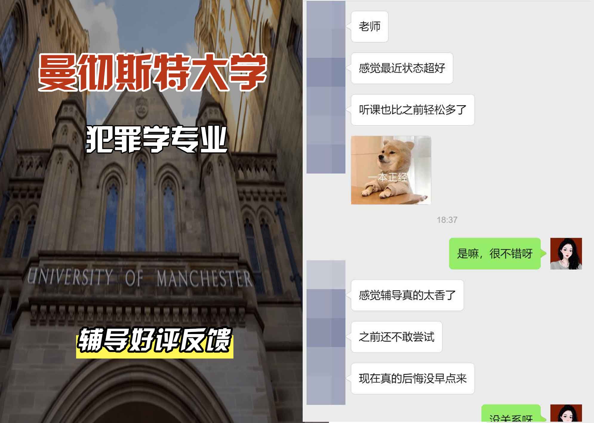 曼彻斯特大学曼大犯罪学辅导好评反馈