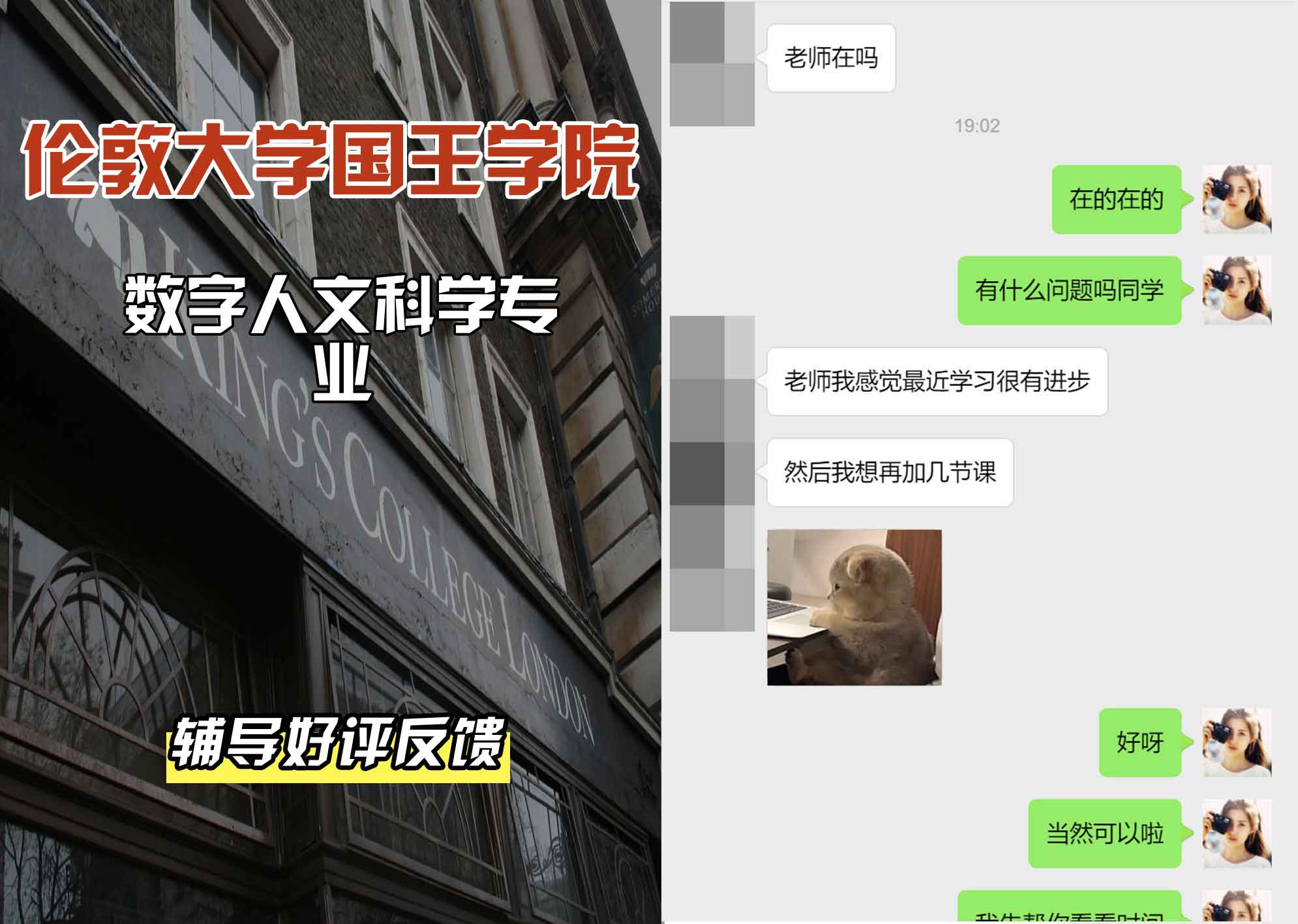 国王学院KCL数字人文辅导好评反馈