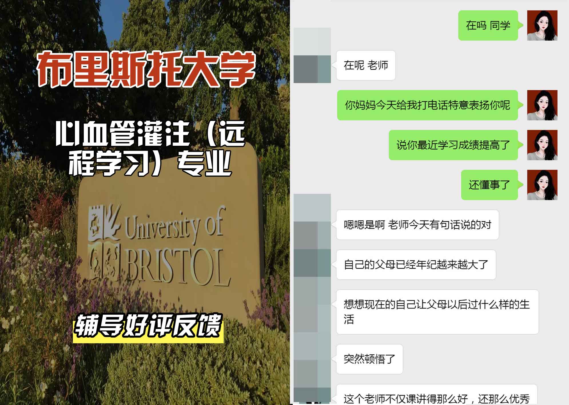 布里斯托大学布大心血管灌注（远程学习）辅导好评反馈