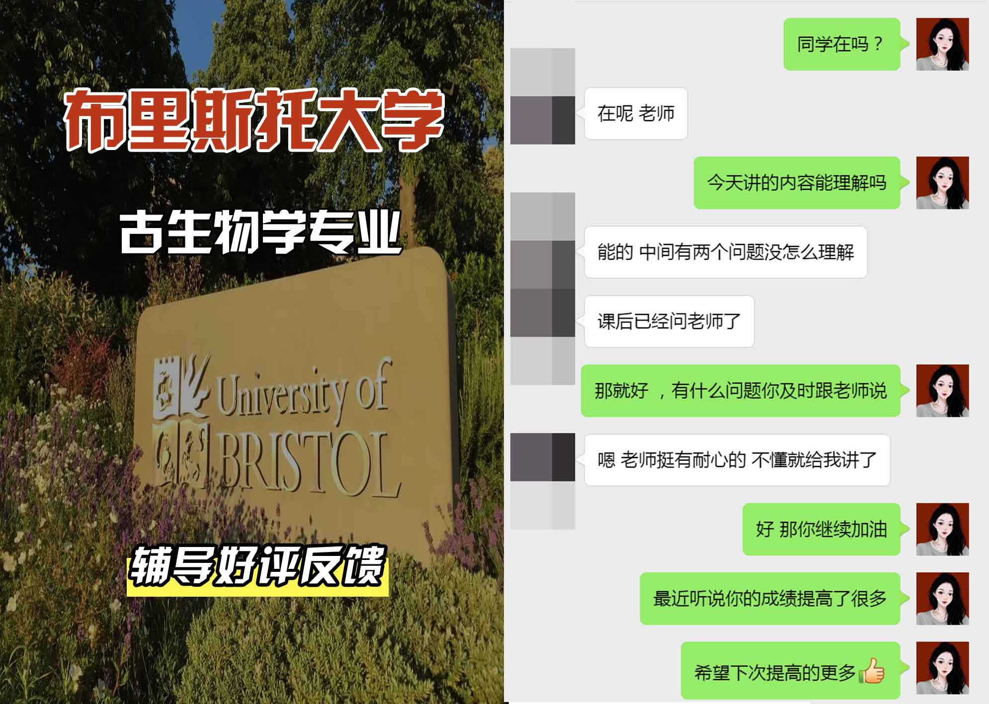 布里斯托大学布大古生物学辅导好评反馈