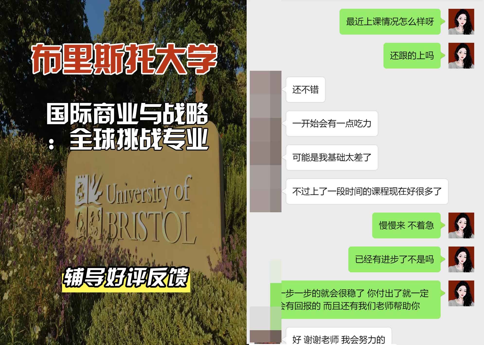 布里斯托大学布大国际商业与战略：全球挑战辅导好评反馈
