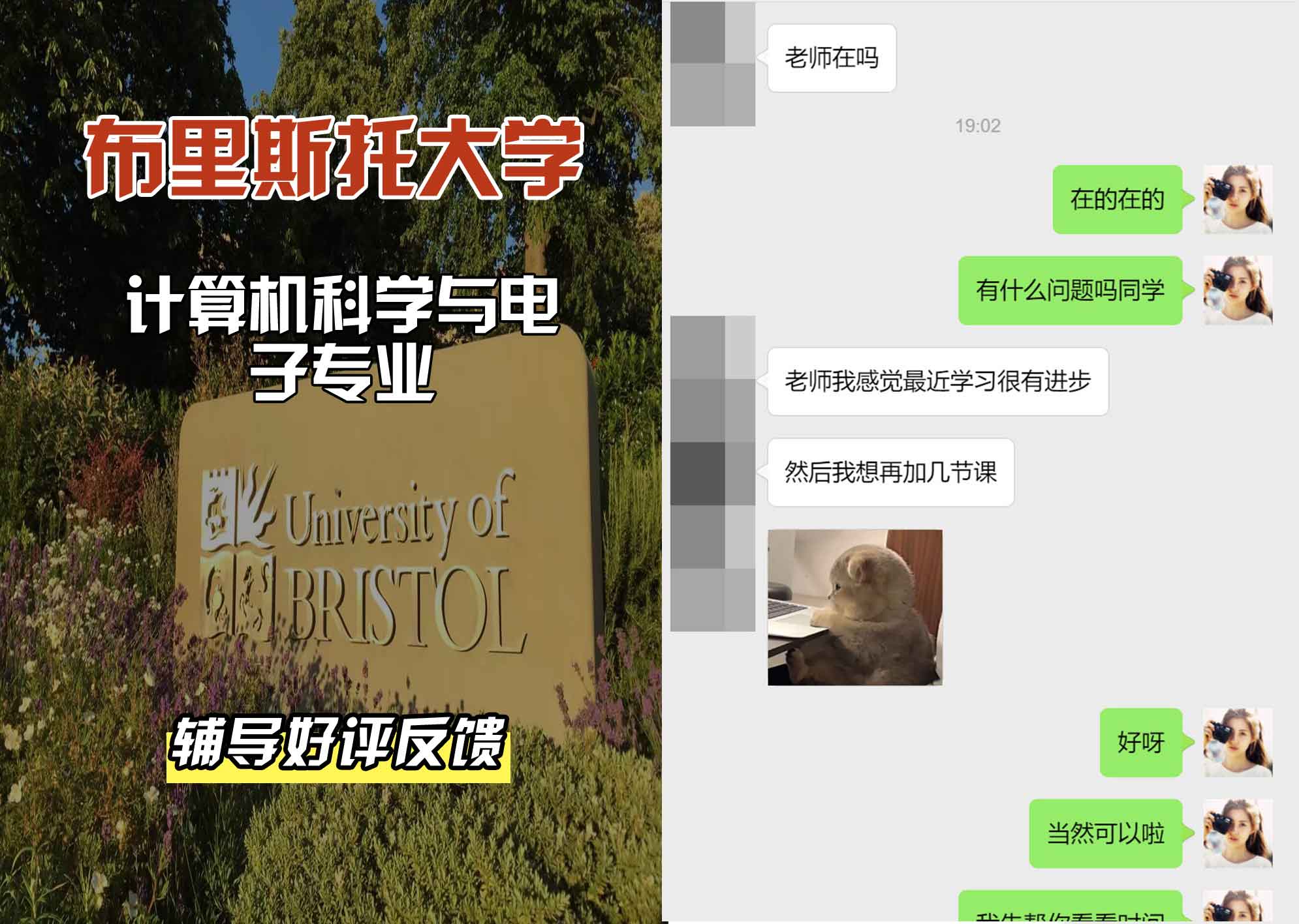 布里斯托大学布大计算机科学与电子辅导好评反馈