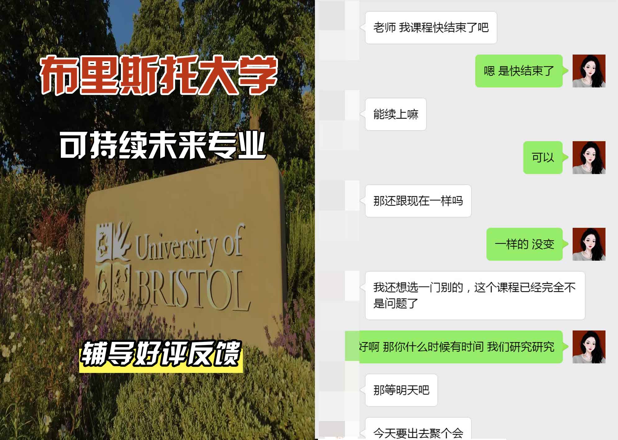 布里斯托大学布大可持续未来辅导好评反馈