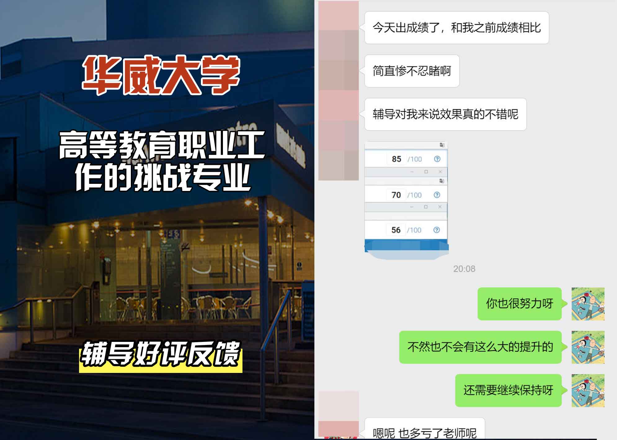 华威大学华威高等教育职业工作的挑战辅导好评反馈