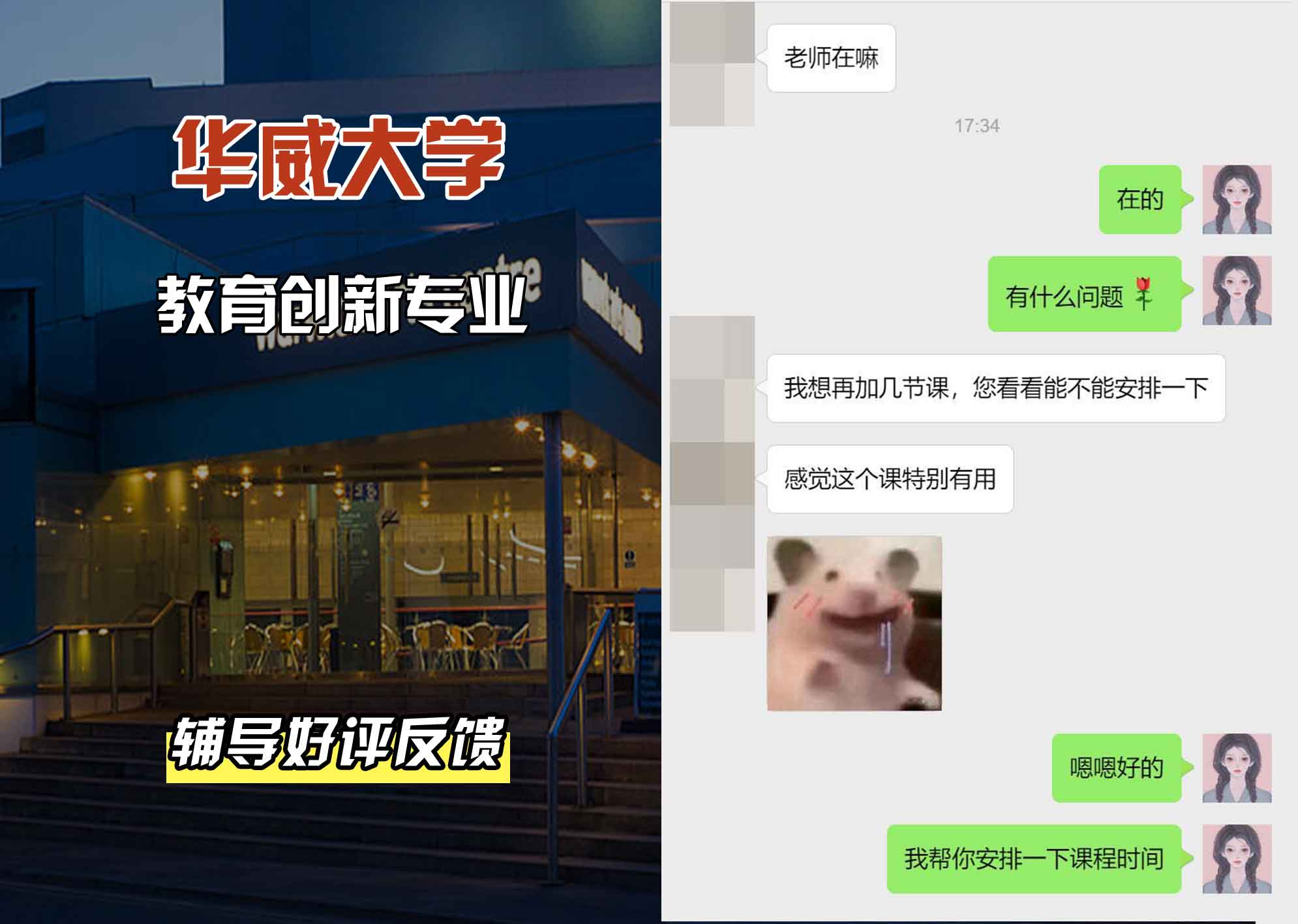 华威大学华威教育创新辅导好评反馈