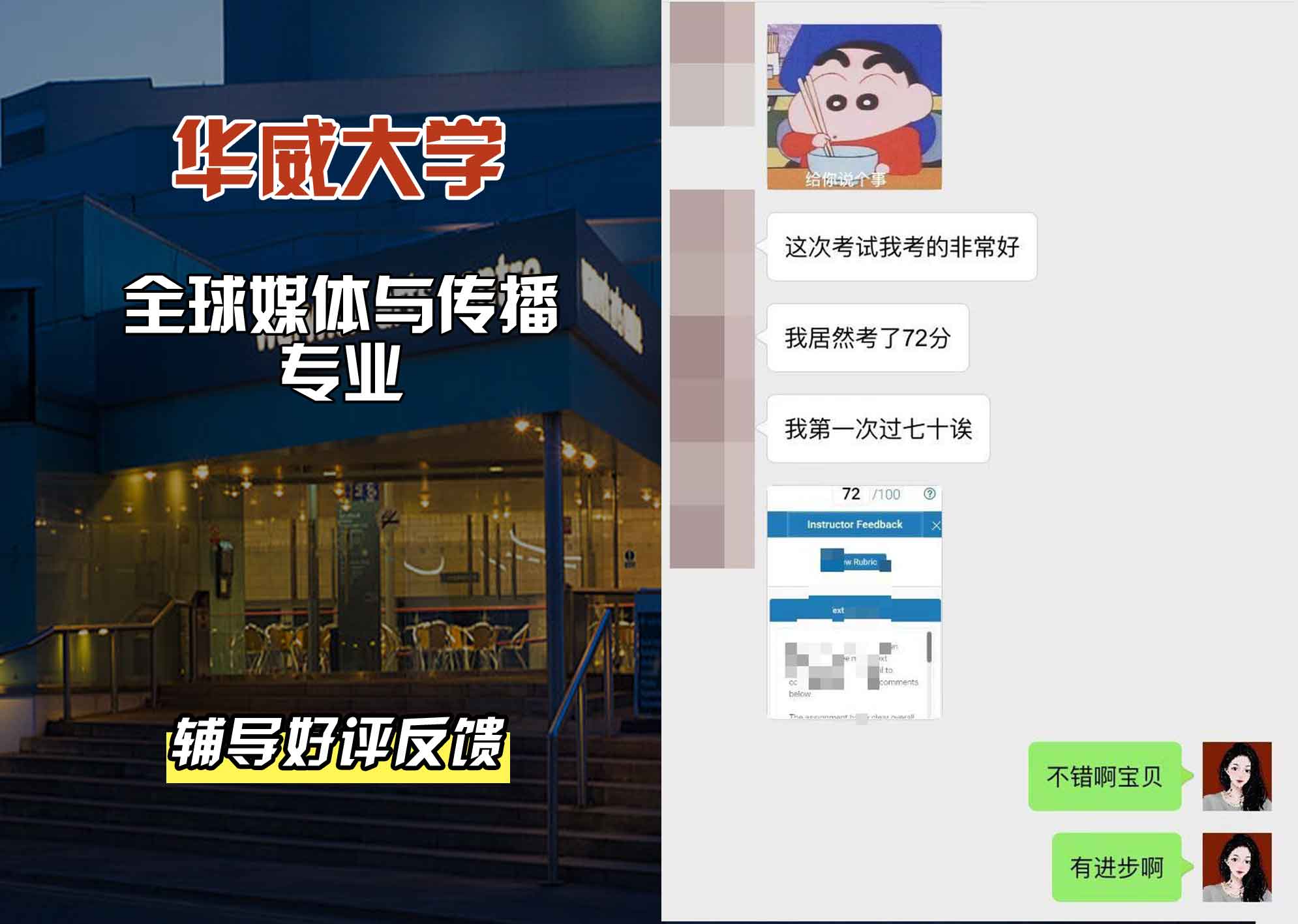 华威大学华威全球媒体与传播辅导好评反馈