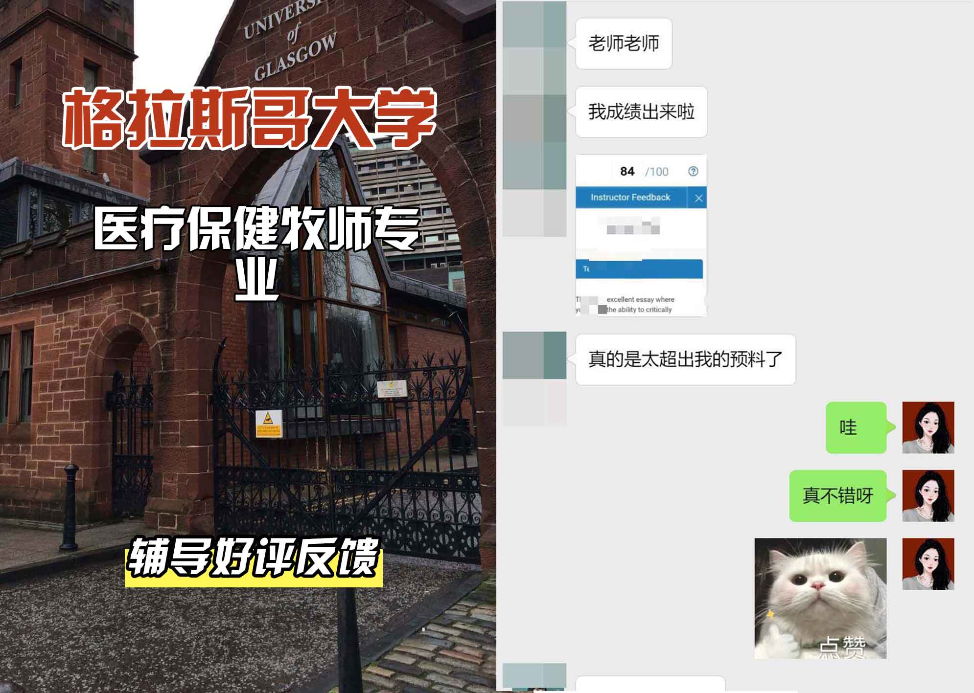 格拉斯哥大学格大医疗保健牧师辅导好评反馈