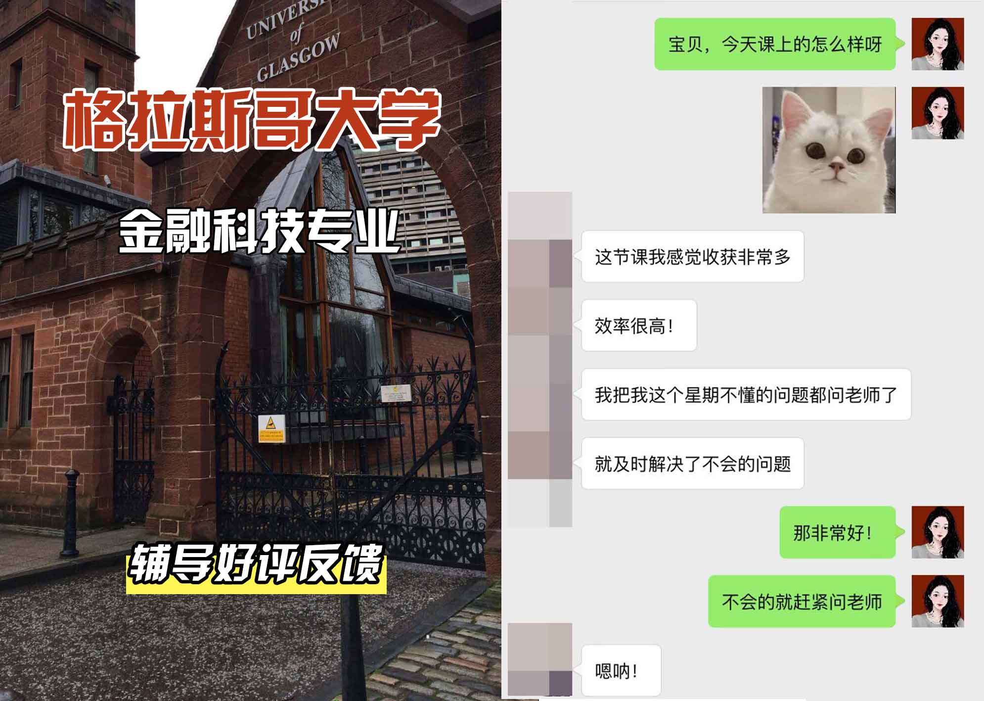 格拉斯哥大学格大金融科技辅导好评反馈