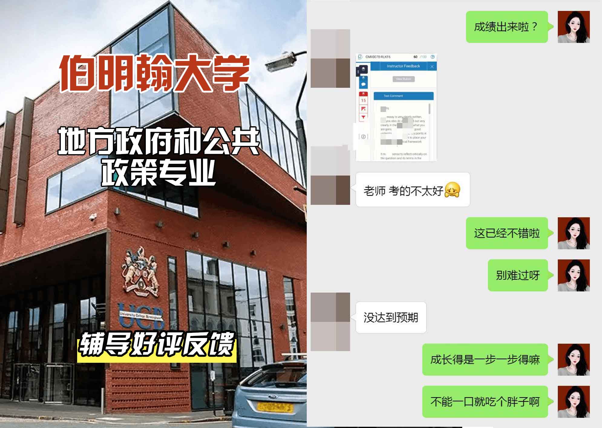 伯明翰大学伯大地方政府和公共政策辅导好评反馈