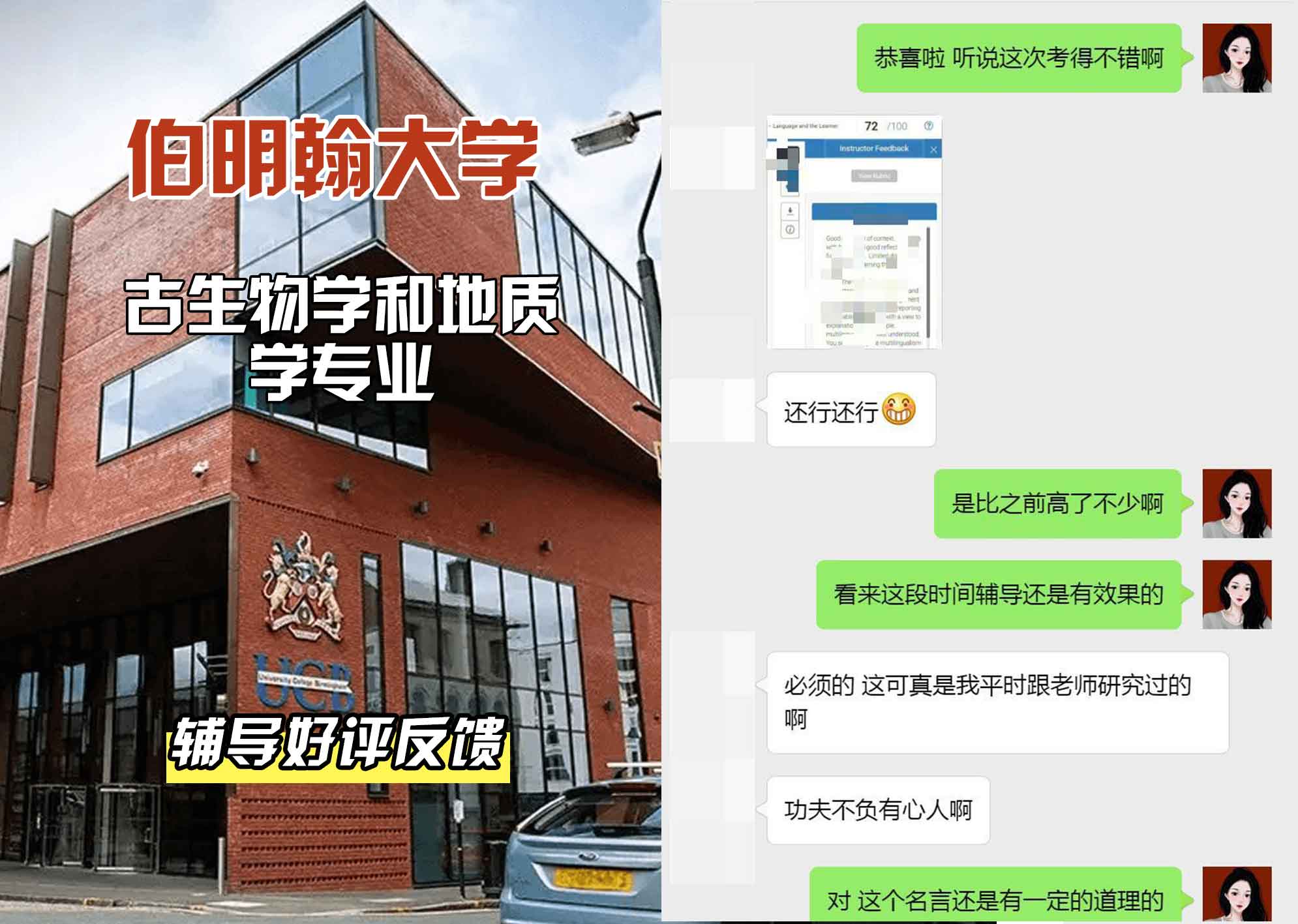 伯明翰大学伯大古生物学和地质学辅导好评反馈