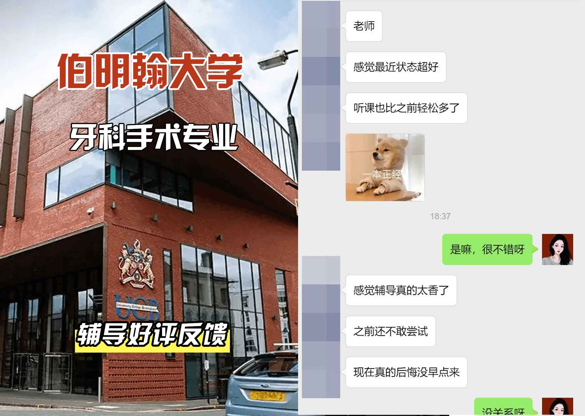 伯明翰大学伯大牙科手术辅导好评反馈